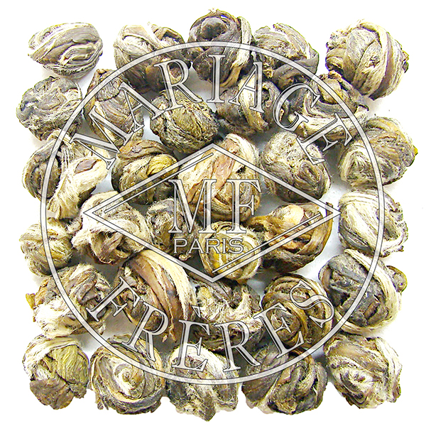 Illustration : perles de thé au jasmin