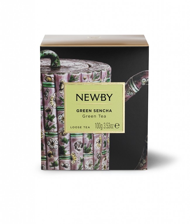 Illustration : green sencha heritage loose leaf